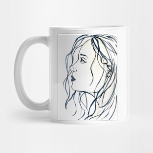 Blue Girl Mug